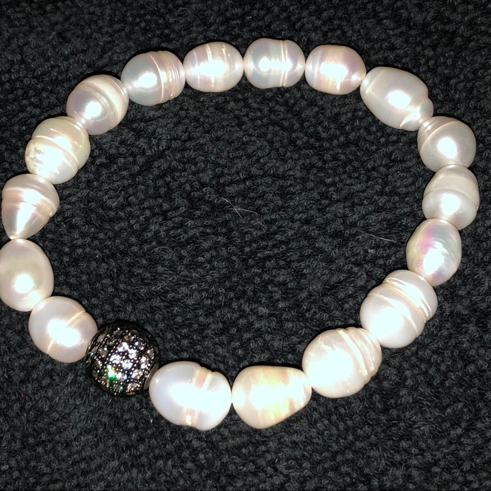 Faux pearl bracelet